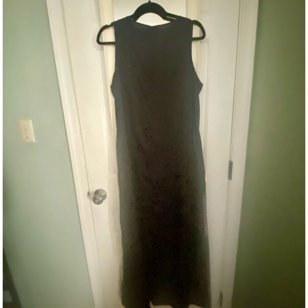 Just Fashion Now Black and White Floral Maxi Dress- Sz M - Picture 3 of 4